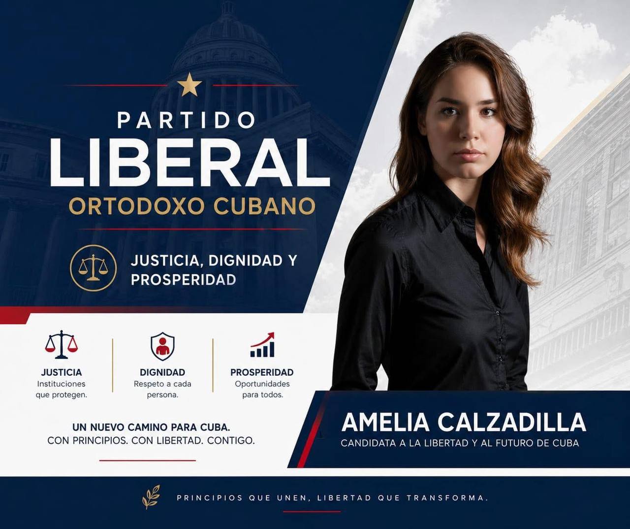 Anuncio de candidatura de Amelia Calzadilla
